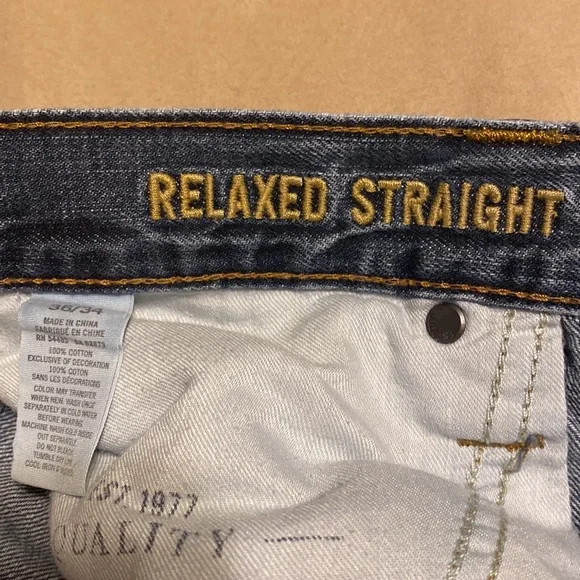 American Eagle Relaxed Straight Jeans- Mens - Picture 2 of 5